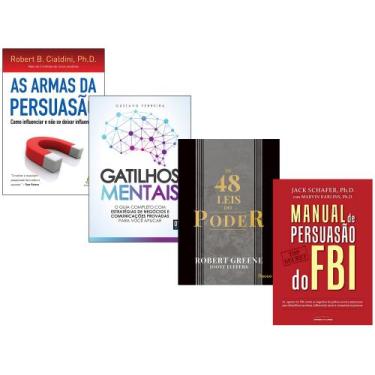 Imagem de Livro 48 Leis Poder+ Manual Persuasão Do FBI+ Armas Persuasão+ Gatilho