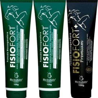 Imagem de Kit 2 Pomada Massageadora Fisiofort 150g + 1 Pomada Massageadora Fisio