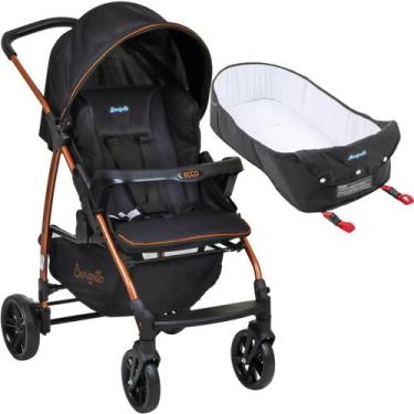 Imagem de Carrinho de Bebe e Ninho Moises Burigotto Ecco Preto Bronze