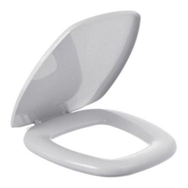 Imagem de Assento Sanitário Iris Cinza Claro Tampa para Vaso Onix Almofadado - D