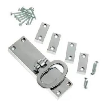 Imagem de Fechadura Cremona Colonial Lisa Cromada 02 Unidades+paraf - comercial