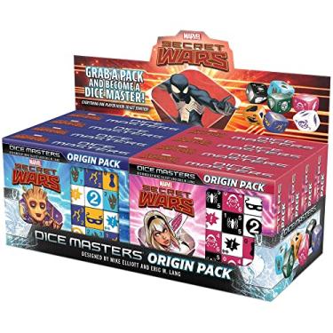 Imagem de WizKids Marvel Dice Masters: Secret Wars Origin Packs Display – Inclui 8 pacotes de origem (4 de cada variedade), possui pacote Spider Gwen/Spider Man e Storm/Groot Pack, para começar
