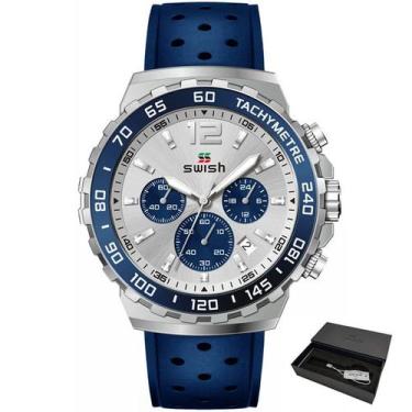 Imagem de Relógio Masculino SWISH Pulseira Borracha à Prova D água - ElaShopp