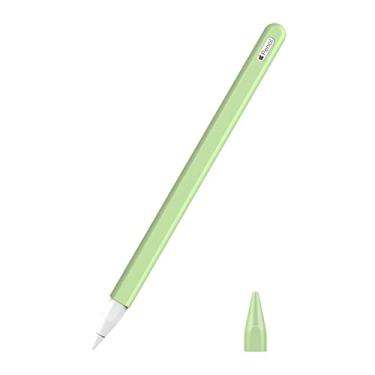 Imagem de MoKo Estojo para Apple Pencil 2ª geração, [2 peças] Capa protetora de silicone para Apple Pencil 2ª geração e capa protetora para Apple Pencil 2, verde