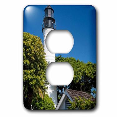 Imagem de 3dRose lsp_230469_6 Lighthouse, Key West, Flórida, USA Plug Outlet Cover, Mista