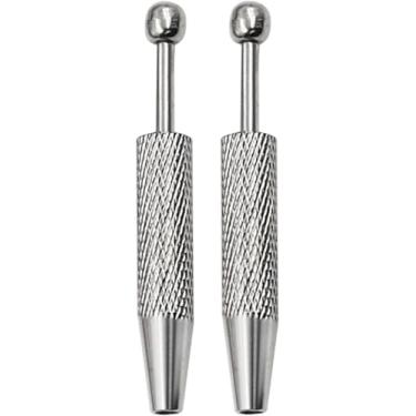 Imagem de PurYupearl Tweezer Industrial Ferramenta de Aço Inoxidável Prata Moderno com 4 Pinos Suporte Garras Pinças para Pequenas Peças Captador Lascas Gemas Garras Pinças Teste, Medir e Inspecionar