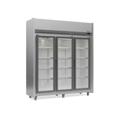 Imagem de Refrigerador Expositor Vertical 1200 Litros Inox 127V Gelopar GEAS-3P 