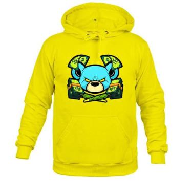 Imagem de Moletom 100% Algodão Inverno Money Urso - Surprass, Amarelo, GG