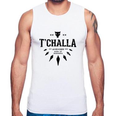 Imagem de Regata T'Challa King of Wakanda - Foca na Moda, Branco, G