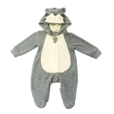 Imagem de Macacão Bebê Menino Capuz Interativo de Tigre Fantasia  - LADIMA, M, C