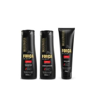 Imagem de Kit Pequeno Bio Extratus Força C/Pimenta Sh + Cond + Másc - BioExtratu