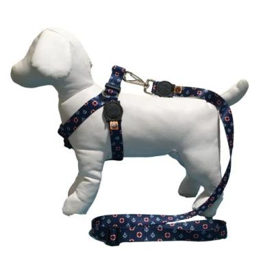 Imagem de Coleira peitoral para cachorro com guia modelo americano - Facepet, AZ