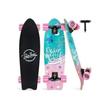 Imagem de Skate Cruiser Unissex Bleleev Profissonal 27 Polegados - oem, Pink