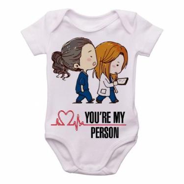 Imagem de body nenê criança roupa bebê  Grey's Anatomy Meredith Cristina - Empór