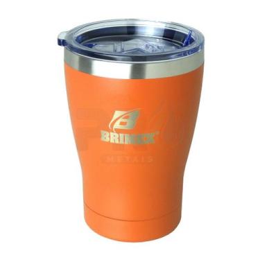 Imagem de Copo Térmico com Tampa Brimex Inox 330ml Chopp, Cerveja ou Café Várias