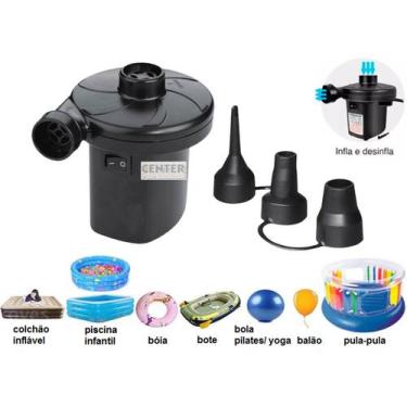 Imagem de Mini Maquina compresor ar pequeno elétric bomba enche sopra inflavel  