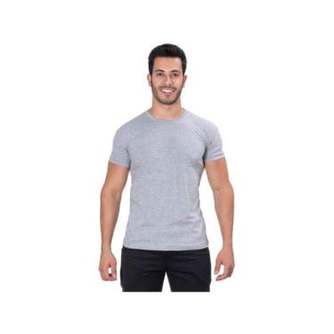 Imagem de Camiseta Masculina Lisa Básica Manga curta Malha Algodão Confortável p