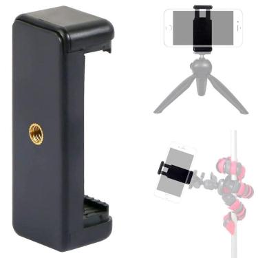 Imagem de Suporte Celular E Smartphone 55mm à 85mm Com 2 Entradas De 1/4\"