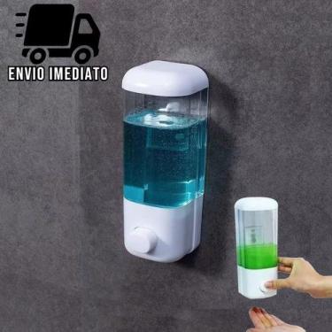 Imagem de Dispenser Detergente Sabonete Líquido Álcool Gel de Parede Automático 
