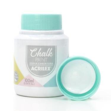 Imagem de Tinta Chalk Paint Acrilex 100ml, 417 BRANCO POLAR