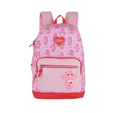Imagem de Mochila De Costas Ursinhos Carinhosos Love Vermelha - Luxcel