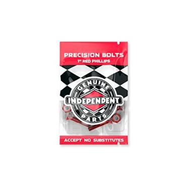 Imagem de Independent Hardware para skate Phillips de 2,5 cm preto/vermelho, 8 porcas e parafusos de montagem