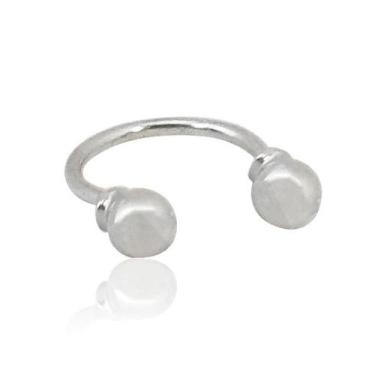 Imagem de Piercing Ferradura 2x Bolinha Prata 925  Septo  Helix  Daith   - MPJoi