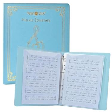 Imagem de Pasta de partitura, suporte de coral, organizador de partituras, fichário de partituras, para cantor de coral, pasta de música tamanho carta de apresentação de palco, pasta de música com capacidade
