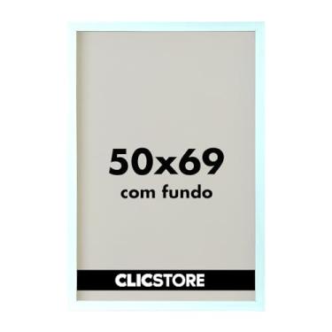 Imagem de Moldura para Quebra Cabeça Grow Puzzle 1000 peças 50x69 cm sem Vidro Decoração Interiores Parede Sala Escritório Office (Branco)