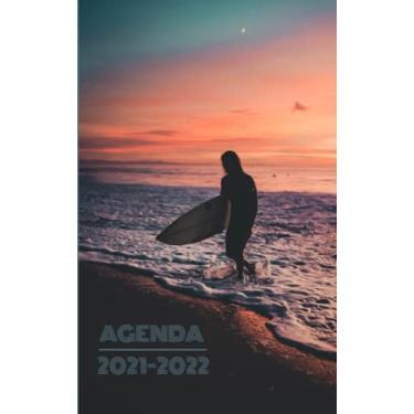 Imagem de Agenda 2021 2022 Scolaire: Organisateur Scolaire 1 août 2021 au 30 juillet 2022 | Journalier | Emploi du temps | Calendrier | Surf