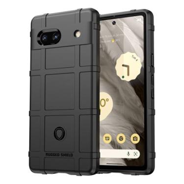 Imagem de Zoeirc Capa para Pixel 7A, capa para Pixel 7A G0DZQ, capa de TPU resistente à prova de choque de grau militar e capa de proteção de lente de câmera para celular para Google Pixel 7A preta