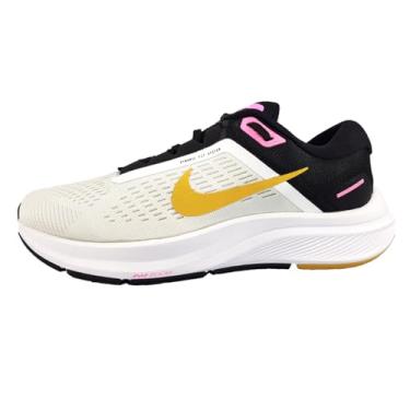 Imagem de NIKE Tênis feminino Air Zoom Structure 24, Feitiço branco, trigo, dourado, preto, rosa, 36 BR