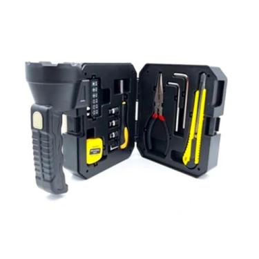 Imagem de Lanterna de Mão com Carregador Solar e Ferramentas Lanterna Solar Recarregável Led Potente com Iluminação de Longo Alcançe Com Kit de Ferramentas Embutido Para Emergências Camping e Manutenções