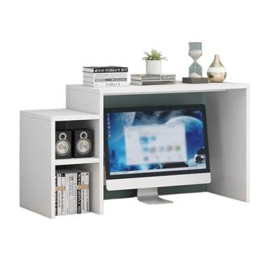 Imagem de LICONG-2020 Suporte de impressora, monitor de mesa, prateleira, organizador de impressora, tela, teclado de mesa, armazenamento elevado, suporte de prateleira simples para impressora (A,S)