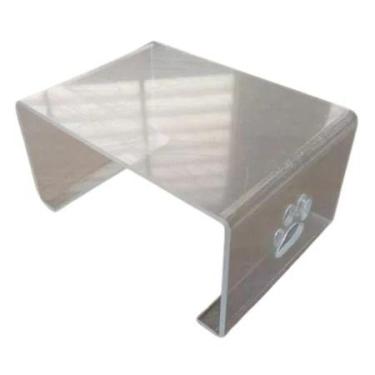 Imagem de Comedouro Elevado Pet Acrílico Cachorro Gato Ergonômico 20X15X10CM - l