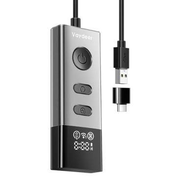 Imagem de Vaydeer S5 Pro Mouse Jiggler com aplicativo, mouse de metal USB com controle remoto e função de temporizador, simula movimento para evitar que o computador entre no modo de suspensão, conecte e use