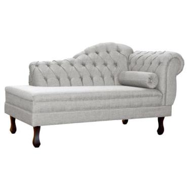 Imagem de Recamier Divã Namoradeira Larissa Lado Esquerdo belo tok - Linho, Bege