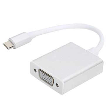 Imagem de Adaptador QANYEGN Tipo C para VGA, conversor adaptador de cabo de vídeo macho para fêmea, cabo adaptador universal para laptop ou desktop