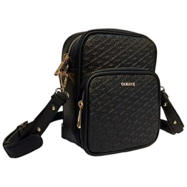 Imagem de Bolsa Colcci Tiracolo Câmera Bag Com Monograma (Preto)