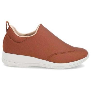 Imagem de Tênis Casual Feminino Elastano Canela Usaflex AJ1204-Feminino