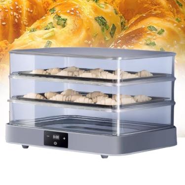 Imagem de Caixa de Fermentação para Pão,Fermentadora de Pão,Estufa para Massa de Pão,Proofertador profissional com controle de temperatura - Câmara de fermentação para pão caseiro, pizza e doces