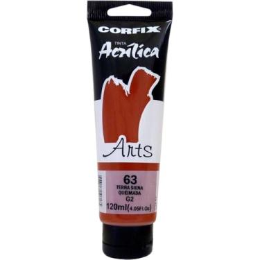 Imagem de Tinta Acrílica Art´S Gr-II 120 ml Corfix Avulso TERRA SIENA QUEIMADA 63
