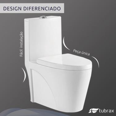 Imagem de Vaso Sanitário Monobloco Completo - Caixa Acoplada Privada modelo Unio Tubrax