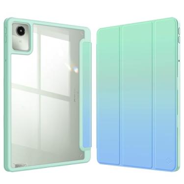 Imagem de Fintie Capa fina híbrida para Lenovo Tab M11 (2023) TB-330FU /Lenovo Tab K11 LTE 2024 TB-330XU, capa à prova de choque com capa traseira transparente transparente com suporte para lápis, despertar