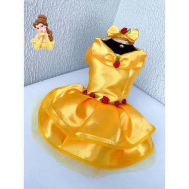Imagem de Vestido Pet - Bela E A Fera - Cachorro Ou Gato - SETE TONS DE PELOS, G