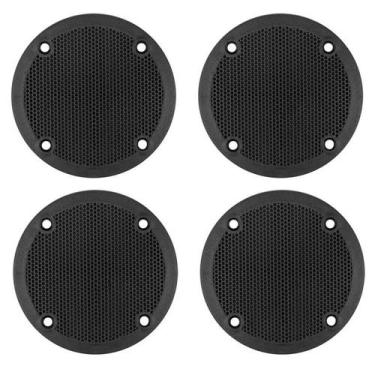 Imagem de 2 Pares Tela Plástica Para Tweeter Leson Diâmetro 8,5 Cm - PERMAK