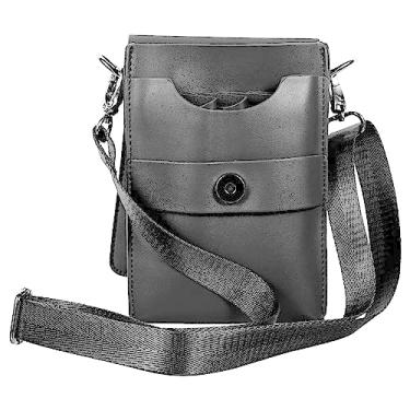 Imagem de FRCOLOR Pochete de tesoura, bolsa de ferramentas de couro, suporte de trela, tesouras de couro, bolsa de tesouras de barbeiro, capa de tesoura, bolsa de tesoura, bolsa para cabeleireiro, bolsa de