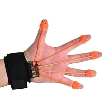 Imagem de Apertação da Mão Fortalecedor de Dedos, Maca de Equipamentos de Fisioterapia para Construção Muscular e Recuperação de Lesões (Laranja 75 libras)
