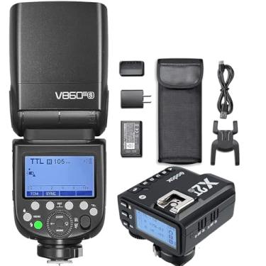 Imagem de Godox V860III-S 2.4G Wireless TTL 1/8000s HSS Flash Speedlite com gatilho sem fio X2T-S, com bateria de lítio de grande capacidade integrada, compatível com câmera Sony