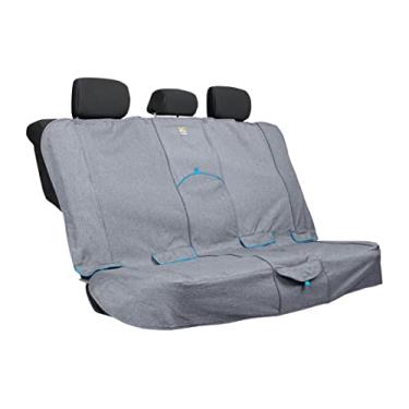 Imagem de Kurgo Capa de assento de cachorro Heather Bank, capas de banco de carro para animais de estimação, protetor de capa de assento traseiro, resistente à água, contém âncoras de assento, à prova de